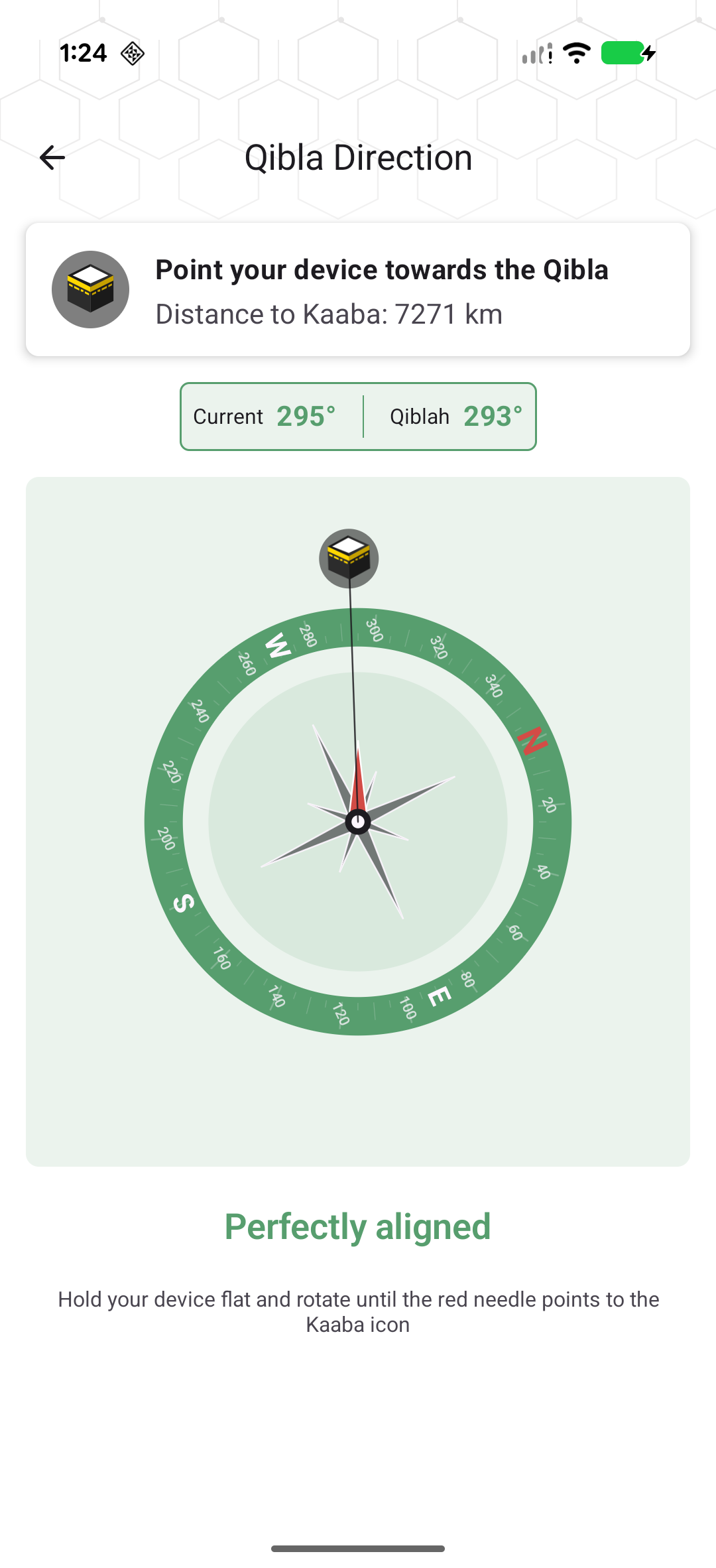 Android Qibla compass